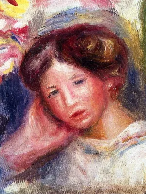 Woman's Head 11 by Pierre-Auguste Renoir - Oil Painting Reproduction