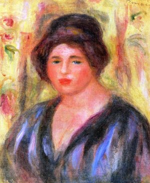 Woman's Head by Pierre-Auguste Renoir Oil Painting