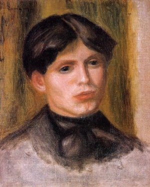 Woman's Head by Pierre-Auguste Renoir Oil Painting