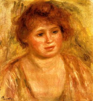 Woman's Head by Pierre-Auguste Renoir Oil Painting