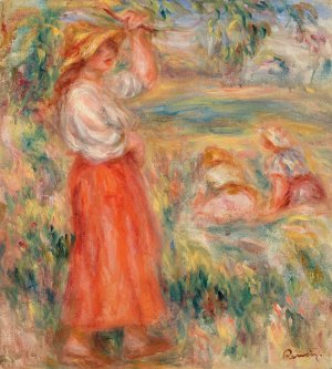 Women in the Fields by Pierre-Auguste Renoir Oil Painting