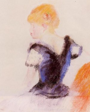 Young Blond Girl by Pierre-Auguste Renoir Oil Painting