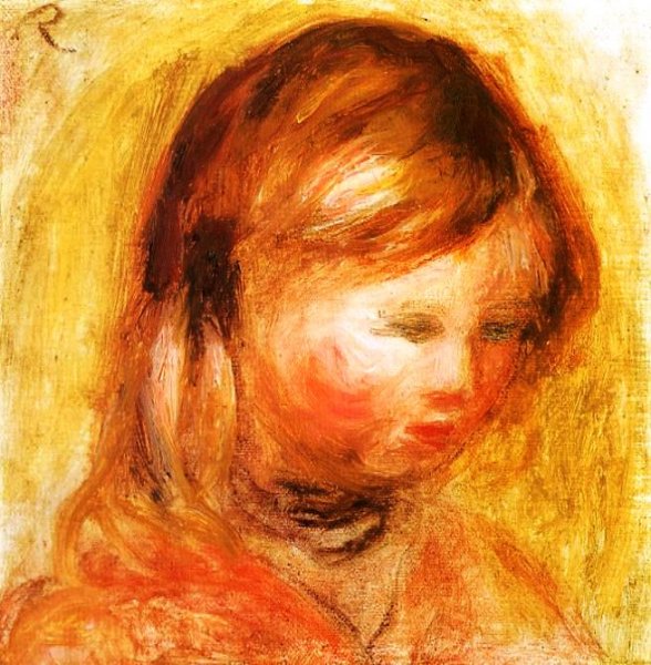 Young Girl by Pierre-Auguste Renoir - Hand-Painted Oil Painting Reproduction