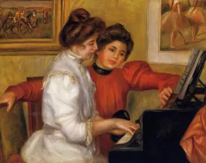 Young Girls at the Piano by Pierre-Auguste Renoir Oil Painting