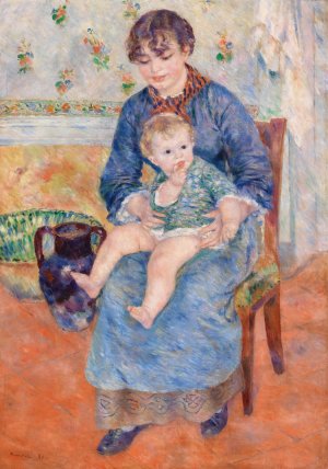 Young Mother by Pierre-Auguste Renoir Oil Painting