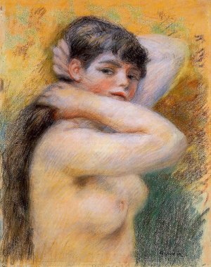Young Woman at Her Toilette by Pierre-Auguste Renoir Oil Painting