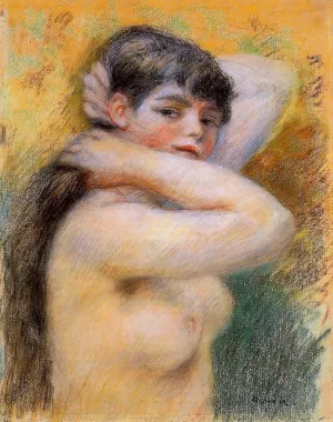 Young Woman at Her Toilette by Pierre-Auguste Renoir Oil Painting