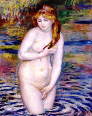 Young Woman Bathing