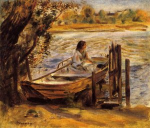 Young Woman in a Boat also known as Lise Trehot