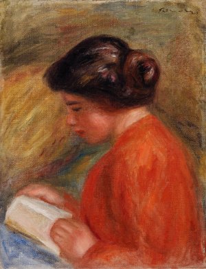 Young Woman Reading by Pierre-Auguste Renoir Oil Painting