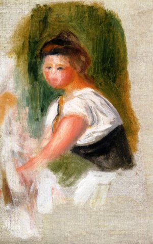 Young Woman by Pierre-Auguste Renoir Oil Painting