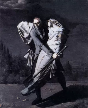 Young Holding His Dead Daughter in His Arms by Pierre-Auguste Vafflard - Oil Painting Reproduction