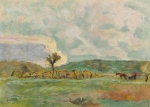 Campagne, Le Labour by Pierre Bonnard Oil Painting