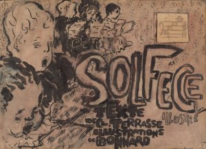 Final study for the cover of Petit solfege illustre by Pierre Bonnard Oil Painting