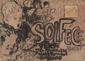 Final study for the cover of Petit solfege illustre by Pierre Bonnard Oil Painting