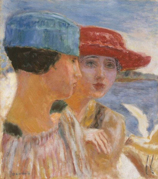 Jeunes filles a la mouette  by Pierre Bonnard - Hand-Painted Oil Painting Reproduction