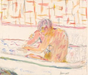 Kvinde i badekar by Pierre Bonnard Oil Painting
