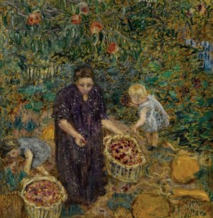 La Cueillette des fruits by Pierre Bonnard Oil Painting