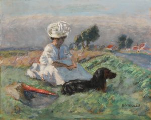 La femme au chien by Pierre Bonnard Oil Painting