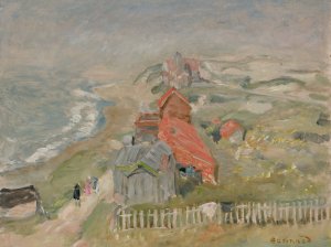 La Maison Au Bord Du Chemin Ou Maisons Sur La Falaise by Pierre Bonnard Oil Painting
