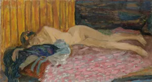 Le Canape Rose Oil painting by Pierre Bonnard