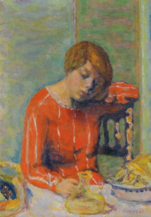 Le Corsage Raye by Pierre Bonnard Oil Painting