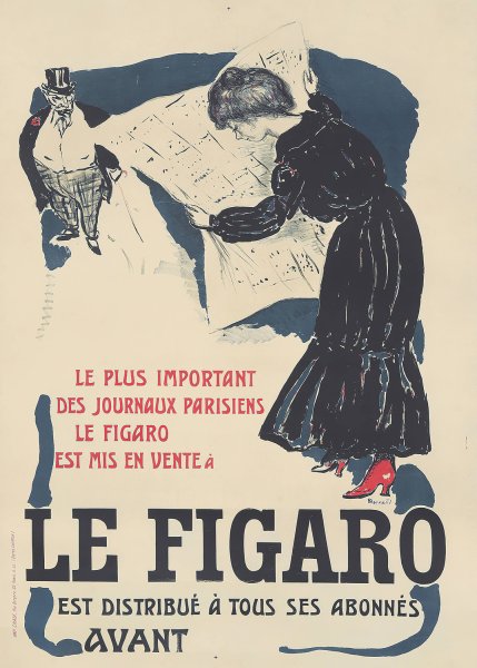 Main Product Photo of Le Figaro  Painting by Pierre Bonnard
