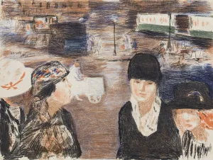 Place Clichy Oil painting by Pierre Bonnard
