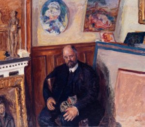Portrait d'Ambroise Vollard au chat by Pierre Bonnard Oil Painting