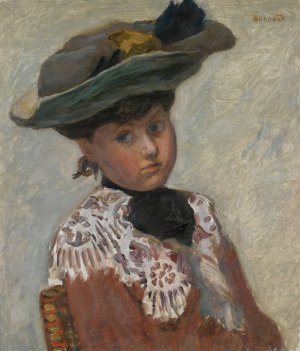 Portrait de Jeune Femme Or Le Chapeau by Pierre Bonnard Oil Painting