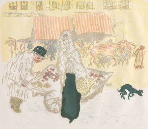 Some Aspects Of Paris Life,The Pushcart by Pierre Bonnard Oil Painting
