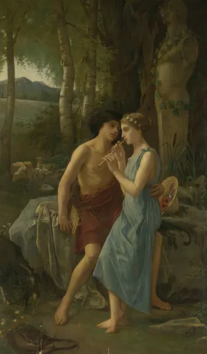 Daphnis And Chloe by Pierre Cabanel Oil Painting