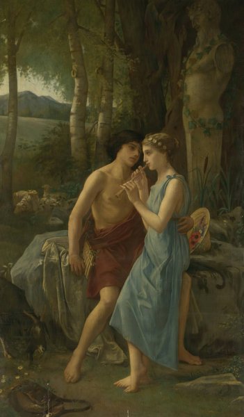 Main Product Photo of Daphnis And Chloe  Painting by Pierre Cabanel