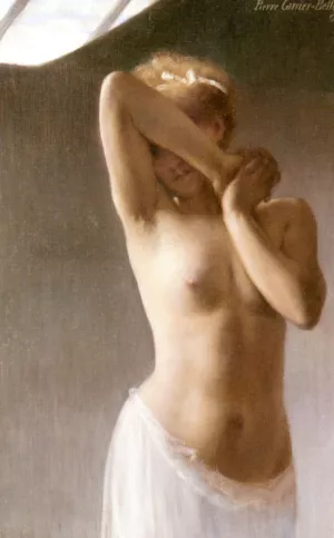 La Premiere Pose by Pierre Carrier-Belleuse Oil Painting