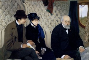Le Depart En Voyage De Noces by Pierre Carrier-Belleuse Oil Painting