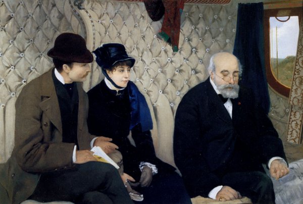 Main Product Photo of Le Depart En Voyage De Noces Painting by Pierre Carrier-Belleuse