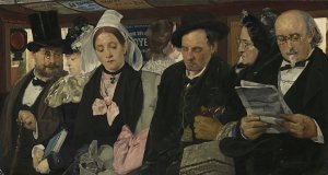 L'Omnibus by Pierre Carrier-Belleuse Oil Painting