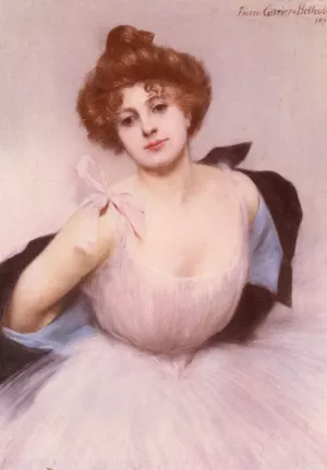Portrait of a Dancer by Pierre Carrier-Belleuse - Oil Painting Reproduction