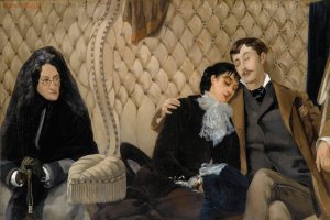 The Vigil by Pierre Carrier-Belleuse Oil Painting