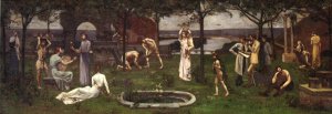 Inter Artes et Naturam by Pierre Cecile Puvis De Chavannes Oil Painting