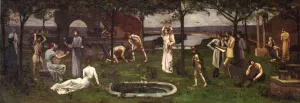 Inter Artes et Naturam by Pierre Cecile Puvis De Chavannes Oil Painting