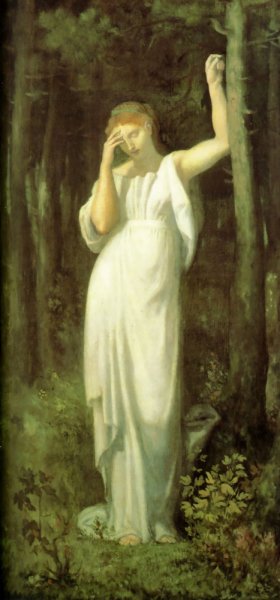 The Meditation by Pierre Cecile Puvis De Chavannes Oil Painting