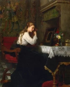 The Mirror Oil painting by Pierre Charles Comte
