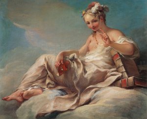 Comedy by Pierre Charles Tremolieres Oil Painting