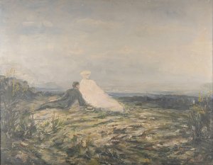 Le repos dans la campagne by Pierre Coffinhal-Laprade Oil Painting