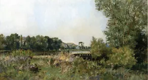 Near Amiens by Pierre-Emmanuel Damoye Oil Painting