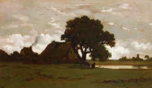 Cottages near a Pond