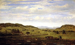 Landscape of Jura, Arbois by Pierre Etienne Theodore Rousseau Oil Painting