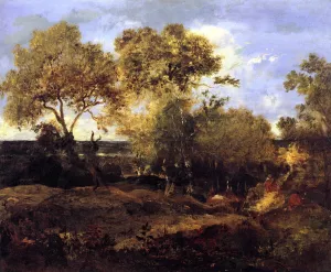 Late Fall Oil painting by Pierre Etienne Theodore Rousseau