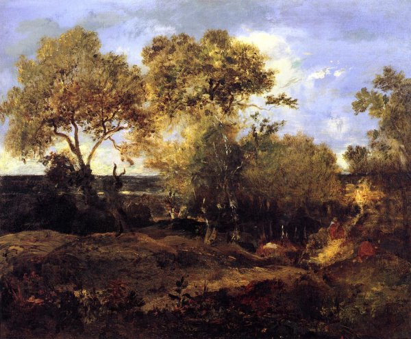 Main Product Photo of Late Fall Painting by Pierre Etienne Theodore Rousseau